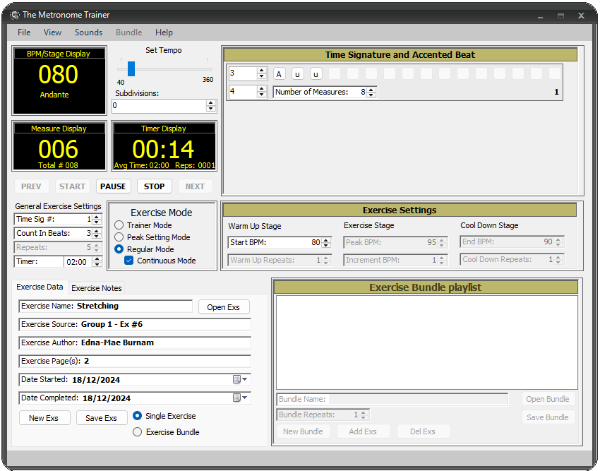 the Metronome Trainer feature showcase 16